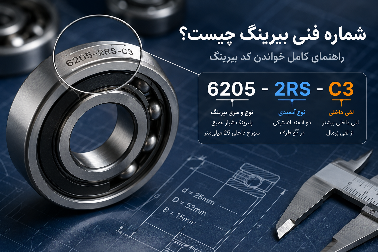 شماره فنی بیرینگ چیست؟ راهنمای کامل خواندن کد بیرینگ